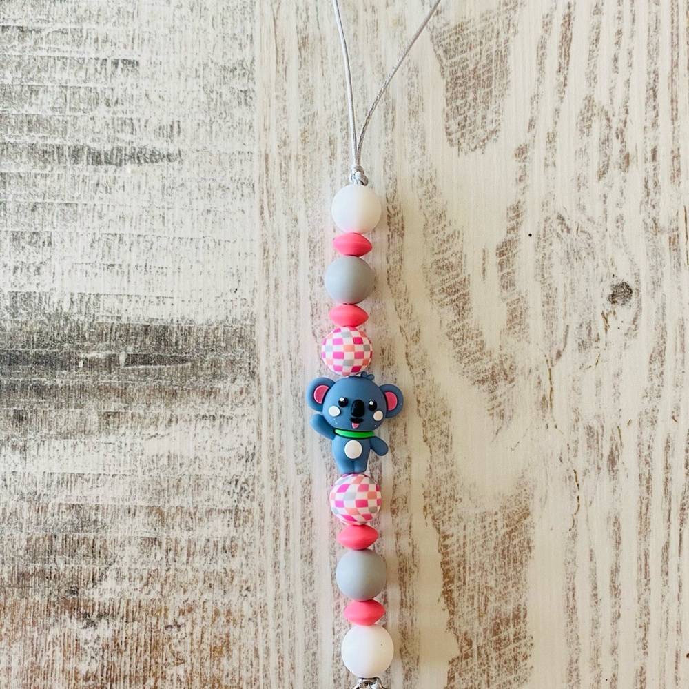 Colorful Koala Beaded Pacifier Holder for Baby’s/Kids